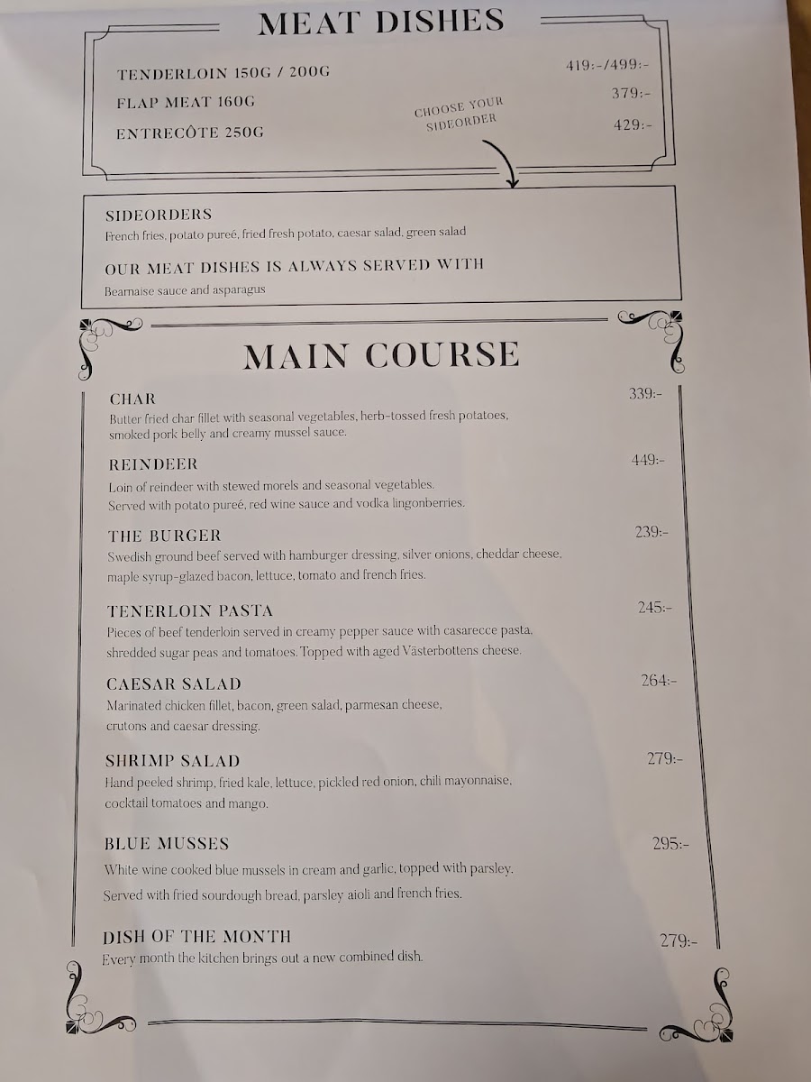 Menu - M/s Bränna photo 2